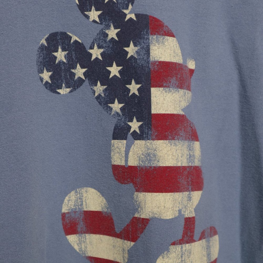 Mickey Mouse American flag Sweater Junior Blue - Picture 2 of 3